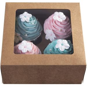 Buy cheap Valentines Day Cookie Gift Bakery Kraft Paper Cupcake Boxes product