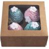 Buy cheap Valentines Day Cookie Gift Bakery Kraft Paper Cupcake Boxes from wholesalers