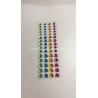 Buy cheap Customed Gold Red Heart Gem Stickers For Face Body Supply Diamond Acrylic Material from wholesalers