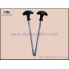 Buy cheap Plastic head screw tent pegs for outdoor camping from wholesalers