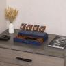 Buy cheap ROTHWELL Luxury Watch Display Case for 4 Watches – Leather Watch Box with Acrylic Cover and Removable Slide in Cushions from wholesalers