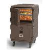 Buy cheap Durable Brown Double Compartment 2 Full Size Insulated Food Pan Transport Cart from wholesalers