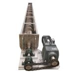 Stainless Steel Vertical Flexible Auger Conveyor Heat Resistant With Hopper
