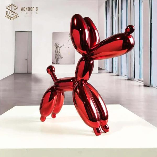 Buy cheap Garden Deco Forged Metal Sculpture 120cm Balloon Dog Sculpture from wholesalers