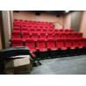 Buy cheap Inner Plywood Folding Cinema Theater Chairs High Density Sponge With Cupholder from wholesalers