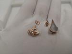 brand jewelry earring DIVA earring in 18 kt gold white gold