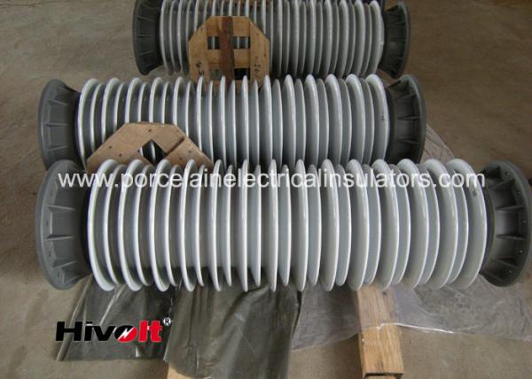 Buy cheap 110KV SF6 Breaker Hollow Core Insulators With Aluminum Flange Grey Color from wholesalers