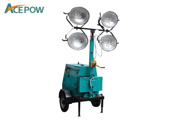 Buy cheap Air Cooled 76m Portable Generator Light Tower , Diesel Generator Light Tower from wholesalers