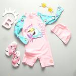 UPF50+ Children'S Triangle Swimsuit Fashion Simple Sling Girls' Swimsuit