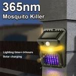 Human Motion Sensor Outdoor Led Solar Mosquito Killing Lamp UV Electric Shock