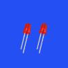 Buy cheap 5mm Round Head Tinted Foggy Red Color 620-630nm 200-300mcd 60deg Diode Light from wholesalers