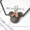 Buy cheap OEM Leather Teddy Bear Keychain , 65mm Cute Keychains For Women from wholesalers