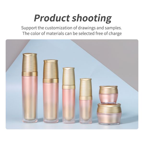 MS Skincare Acrylic Bottles 50g 100ml / 200ml Face Serum Bottle With Acceptable Customer ' S Logo