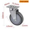 Buy cheap Industrial Swivel Plate Caster Wheels 5 Inch Castor Wheels 125mm from wholesalers