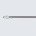 Matt Nickel Pipe Curtain Rods 22mm For Living Room Decoration