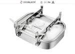 Buy cheap 3A / SMS / ISO Sanitary Rectangular Tank Manhole Cover Outward Opening from wholesalers