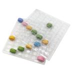 Transparent Plastic Macaron Packaging Blister 6 X 10 Arrangement 60 Cells