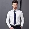 2022 wholesale slim solid shirts men's long sleeve casual shirt custom shirt