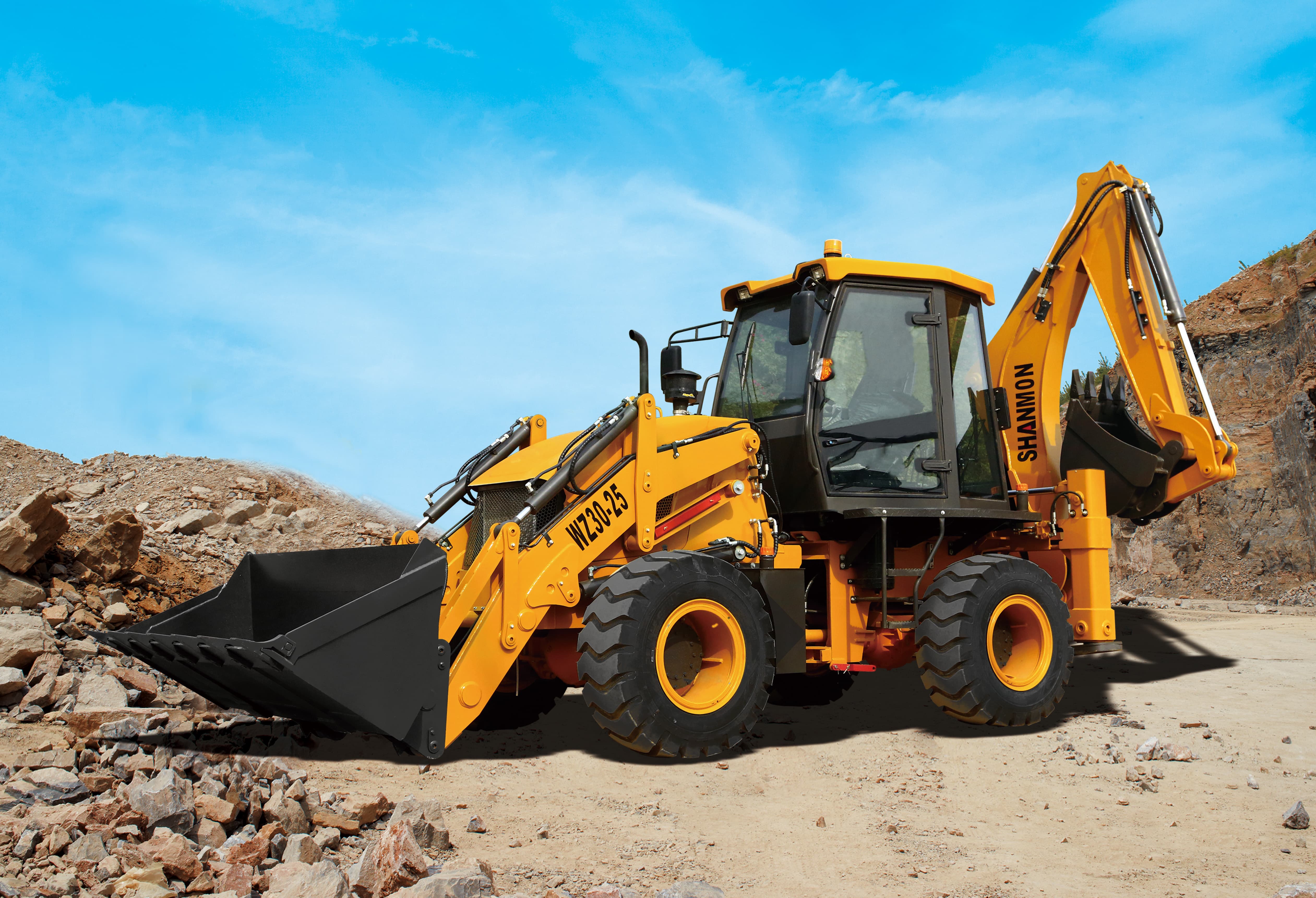 Mini Loader SNSC 388 Wheel Loader With Engine Motor Pump Gearbox Bearing PLC Core