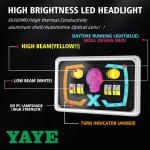 Yellow White Red Skull DRL Motorcycle LED Headlight CG125 Moto Led Headlight