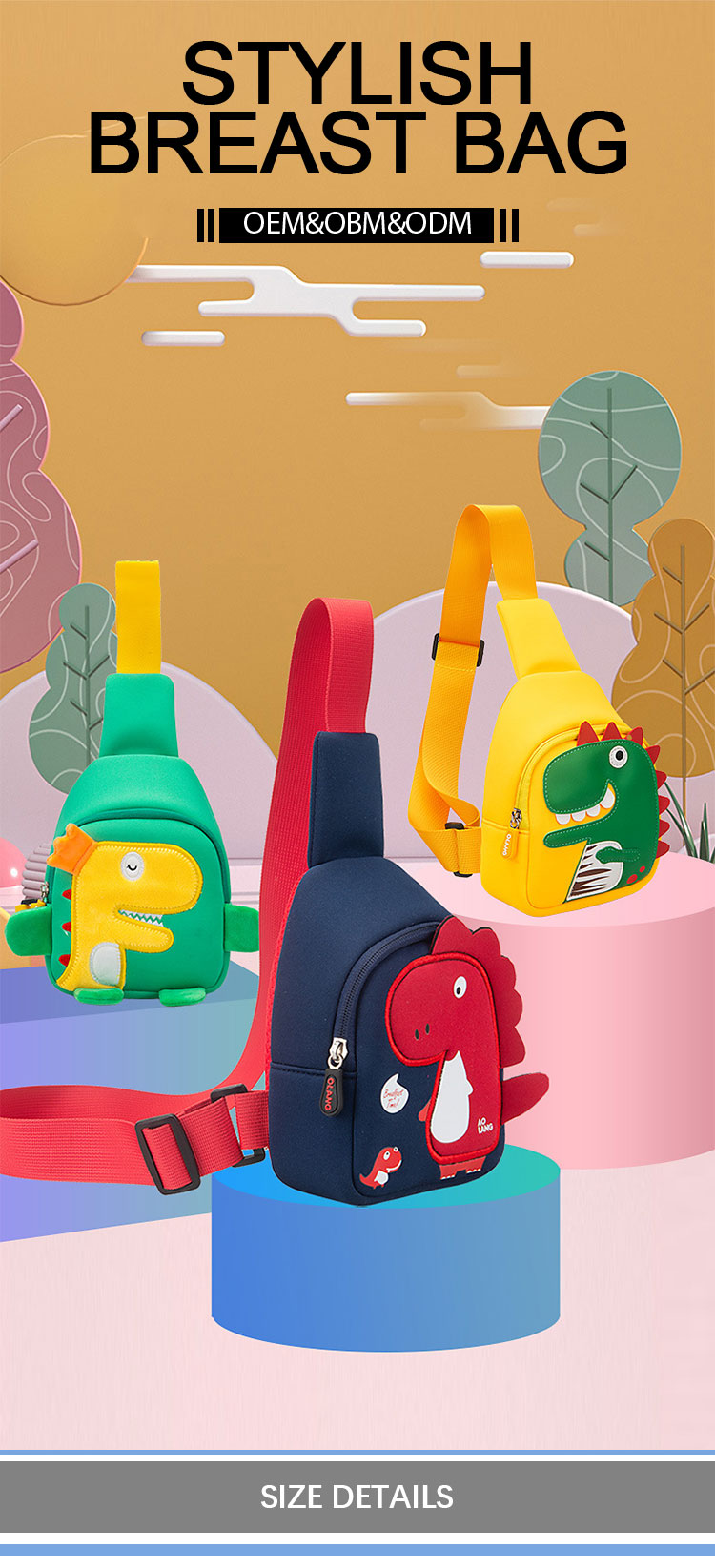 Sympathybag Fashion Chest Bags Custom Design Kids' Chest Bags Waterproof