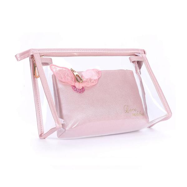 Buy cheap Portable Women Washing PVC Transparent Cosmetic Bag from wholesalers