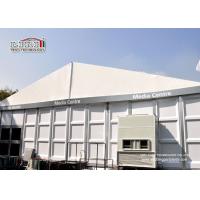 Buy cheap White Color Wind Resistant Outdoor Exhibition Tents With ABS Hard Wall For 2000 product