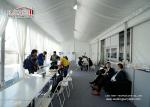 White Color 20m Clear Span Marquee Tent With Block Out PVC Sidewalls For