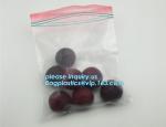 color Double zipper food storage bags, custom products food grade clear matte