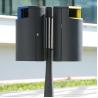 Buy cheap Public Round Dia 315*580H Mm Steel Outdoor Trash Can from wholesalers