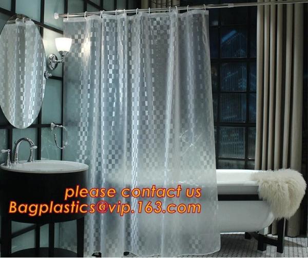 Buy cheap Stripe Hotel White Polyester Jacquard Shower Curtain,180x180cm maple leaf PEVA theme bathroom accessories shower curtain from wholesalers