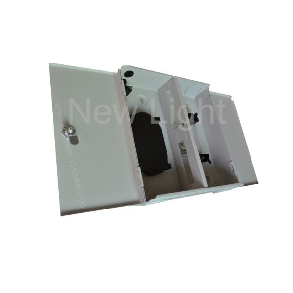 Buy cheap Metal Wall Mounted Indoor Outdoor Fiber Optic Distribution Box 24 Cores Cabinet from wholesalers