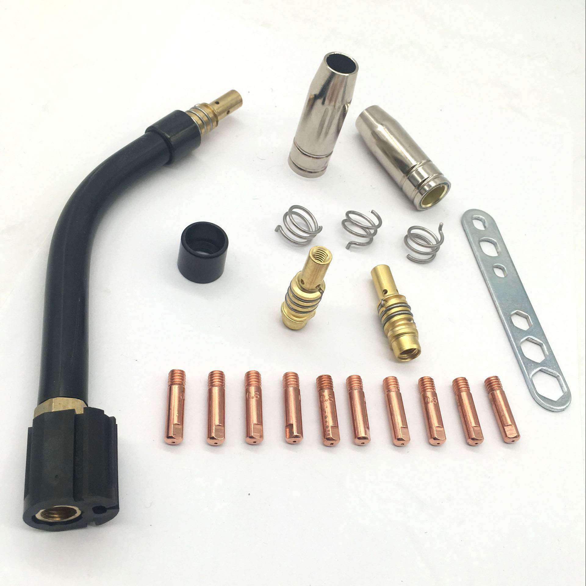Binzel Mb15 Welding Torch 0.6-1.0mm Wire Size With High Welding Capacity