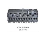 Engine Cylinder Block / Diesel Cylinder Head PC300-7 Excavator Engine Parts