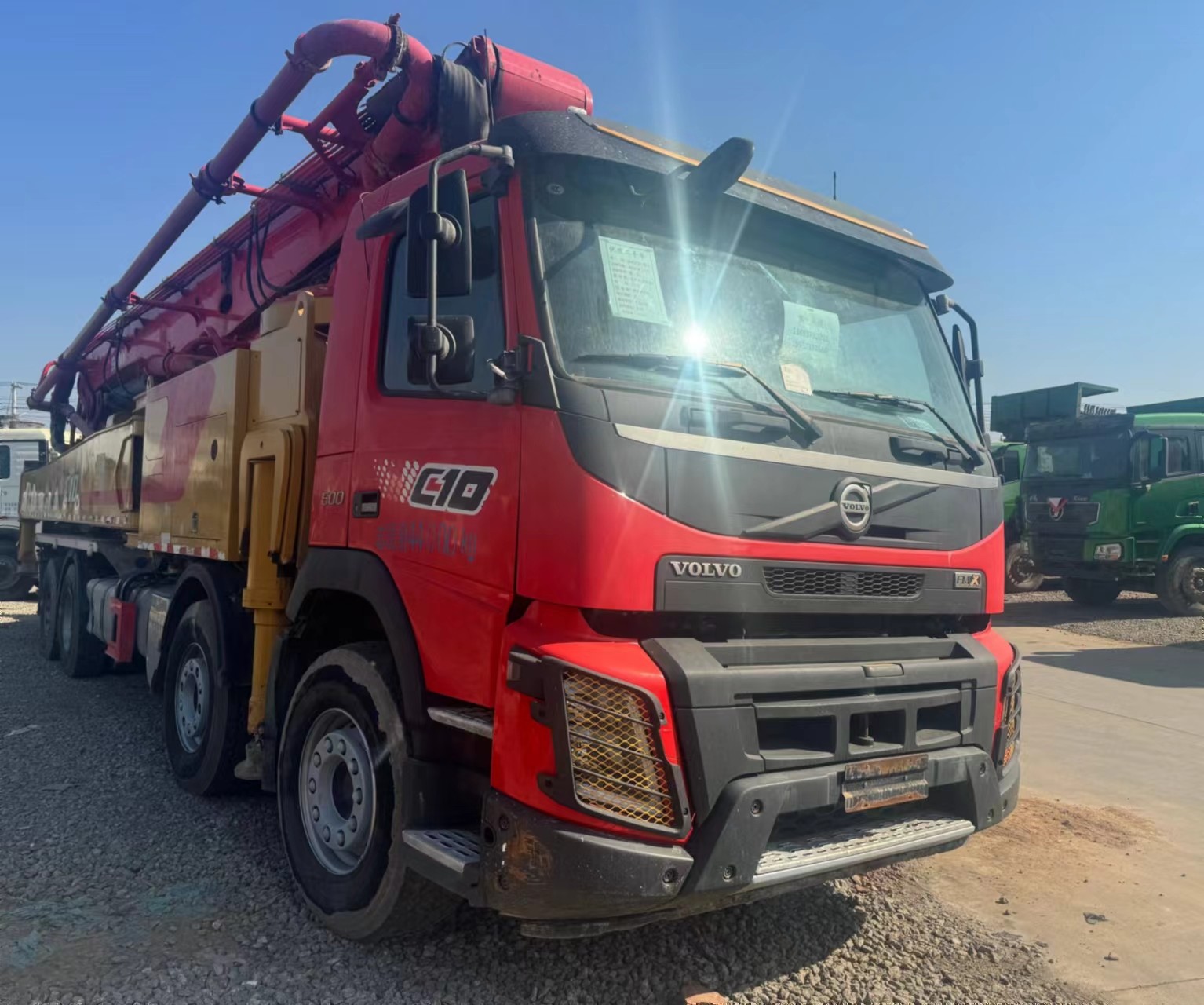 2020 Sany Heavy Industry 62m concrete pump truck installed with Mercedes-Benz chassis