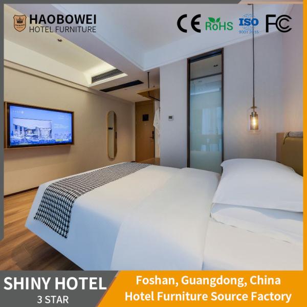 Buy cheap Soft Package Moderate 3 Star Hotel King Size Bedroom Set Headboard Bed Furniture Set from wholesalers