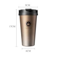 Buy cheap 500ml 90x170mm 16 Oz Double Wall Stainless Steel Travel Mug product