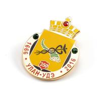 Buy cheap Engraving Die Stamping Metal Pin Badges Folk Art Style No Fade Color product