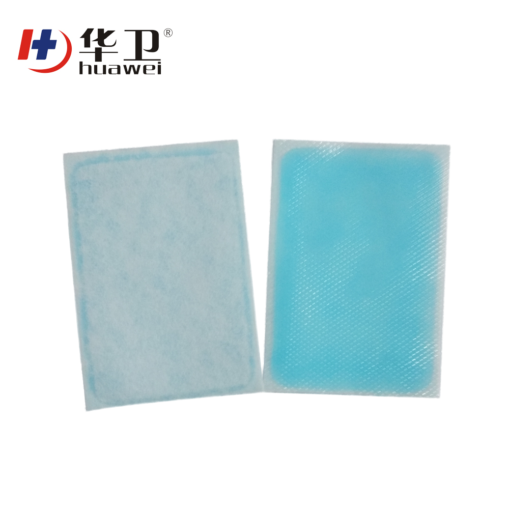 Hot selling burn cooingl gel plaster with blue hydrogel