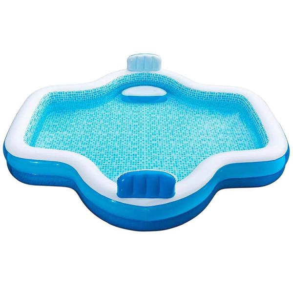 Buy cheap Family Fun Guaranteed with AJUNION 10ft Inflatable Pool and 2 Air-cushioned Backrests from wholesalers