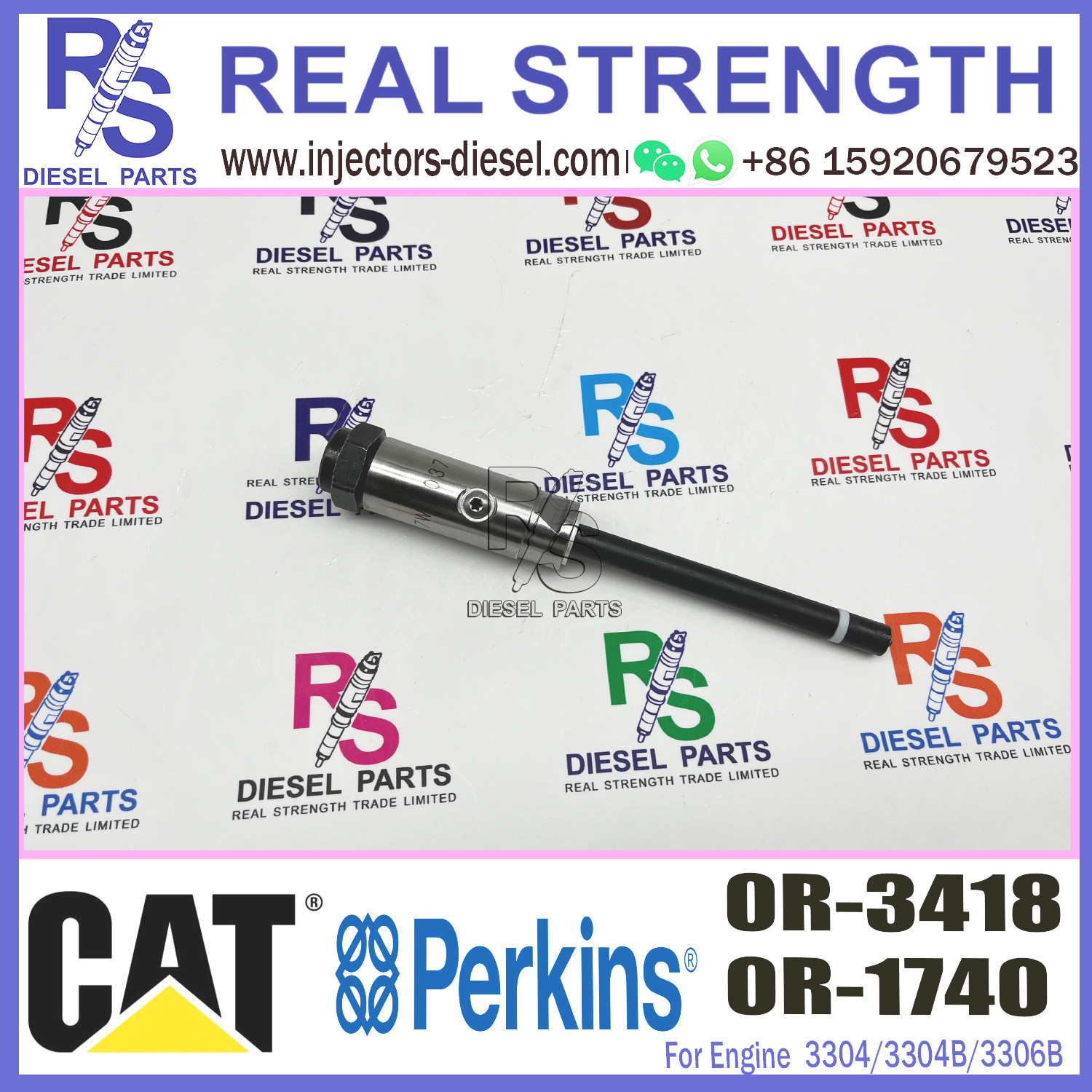 8N7005 Diesel Injector Assembly 0R-1740 For Engine CAT 3304 3304B 3306B 3306