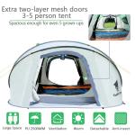 Outdoor 2 Doors Instant 6.8kg Pop Up Camping Tent