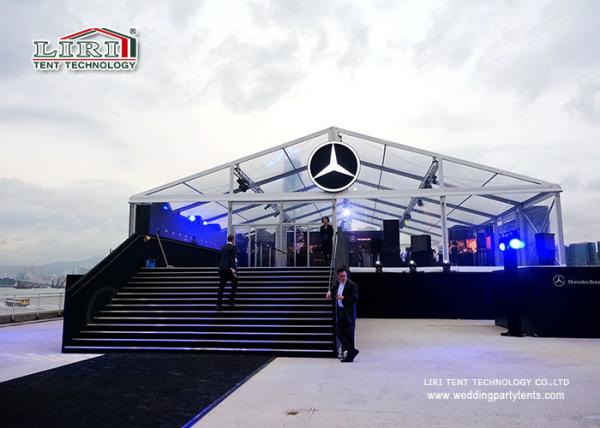 Quality 5000 sqm Glass Wall Aluminum Frame Second Hand Marquee Canopy Tent Waterproof PVC for sale
