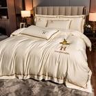Cozy Gray Hotel Red Wedding Bedding Four-piece Kit with Washed Silk Four Piece