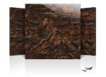 Gold Coffee Polished Porcelain Floor Tiles Anti Slip Living Room Tiles