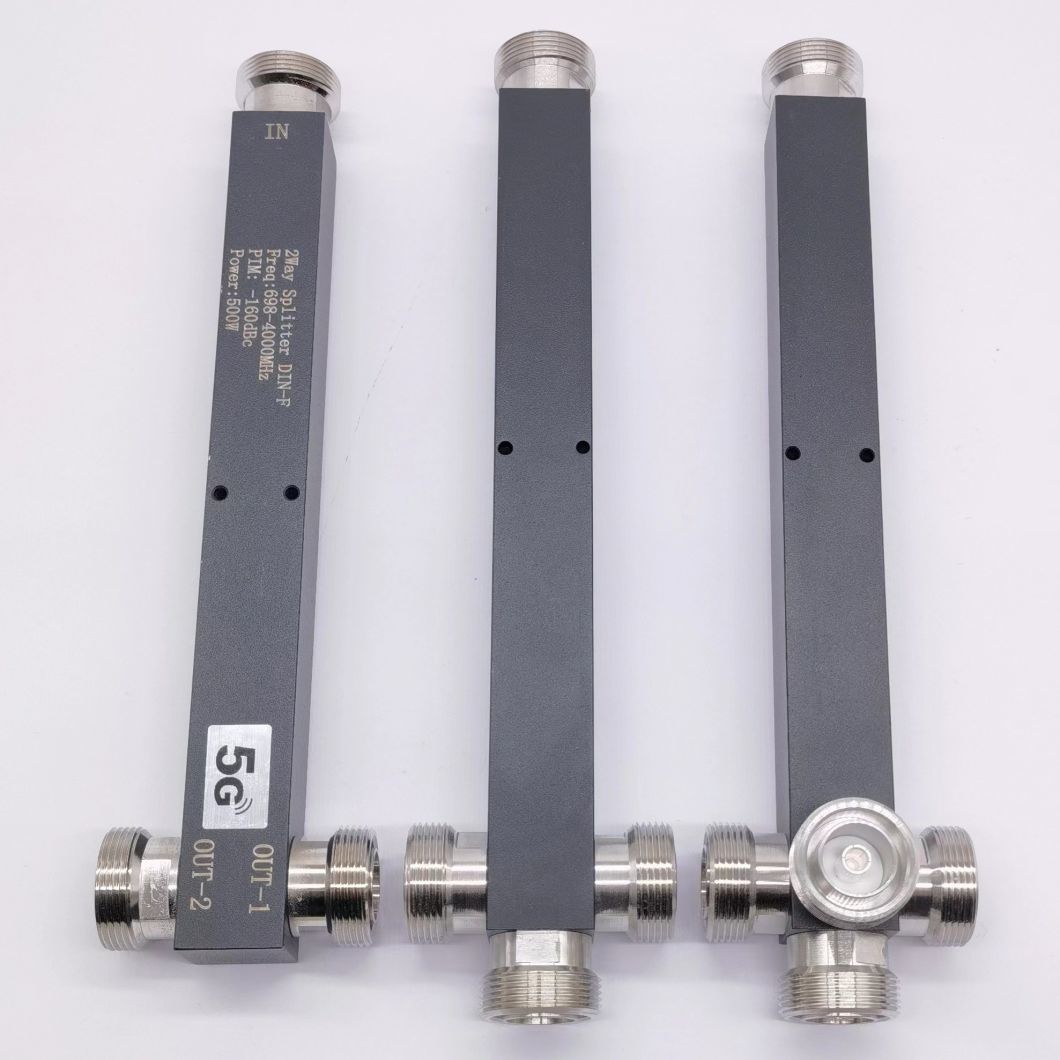2/3/4 Way Low Pim Reactive High Power Splitter 617-4000MHz DIN F