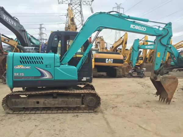 Buy cheap Slightly Used Construction Machinery Koeblco Excavator 0.3m³ Bucket SK75-8 from wholesalers