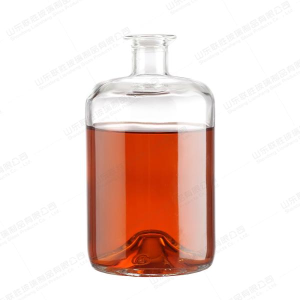 Buy cheap 700ml Brandy Glass Wine Bottle Customized With Rubber Stopper from wholesalers