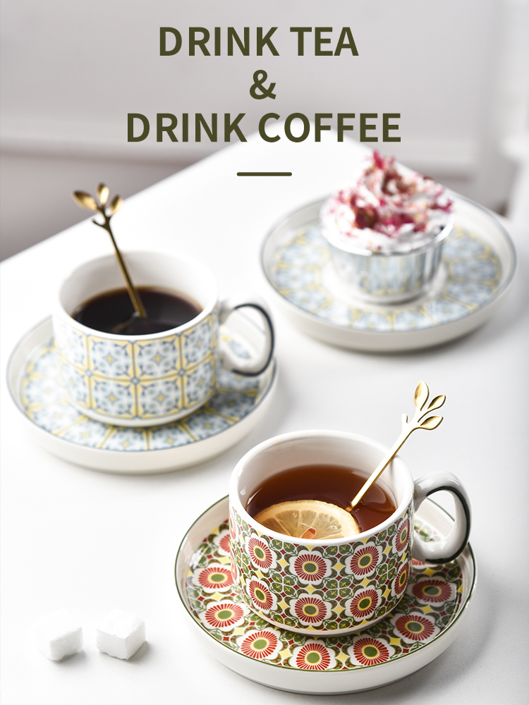 Custom Printed Tea Cups And Saucers Drinkware Type Cups Saucers For Business Gifts