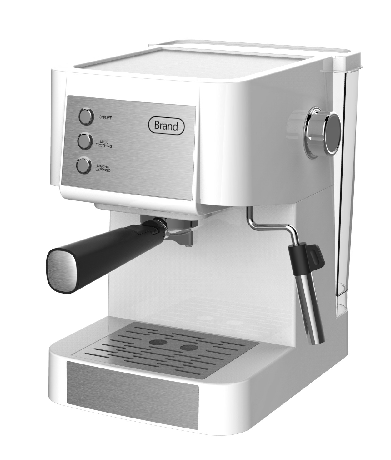 1.6L Stainless Steel Portable Espresso Machine Ground Coffee